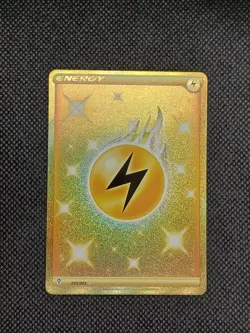 Lightning Energy 235/203 (Secret Gold) Evolving Skies Pokemon TCG NM - Image 1