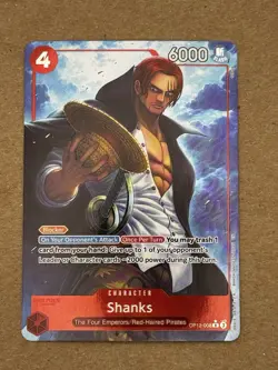 One Piece Shanks OP12-008 Rare Alt Art English Near Mint - Image 1