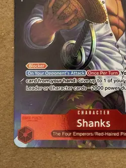 One Piece Shanks OP12-008 Rare Alt Art English Near Mint - Image 4