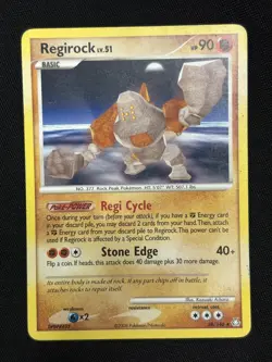 Regirock 38/146 Non Holo Rare Legends Awakened Heavily Played Pokemon Card - Image 1