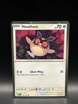Cosmo Holo Hoothoot 126/162 - Pokemon Temporal Forces Card - NM - Image 1