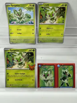 Pokemon Lot of Cards and Stickers All Sprigatito #906 Sprigatito Lot of 20 - Image 3