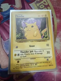 Pikachu - 58/102 - Base Set - Pokemon Card - LP - Image 1