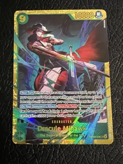 Dracula Mihawk OP14-119 SEC The Azure Sea’s Seven English One Piece Card Game - Image 1