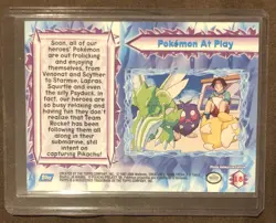 2000 Topps The Movie 2000 Pokemon At Play Card #18 (Non-Holo) - Image 2