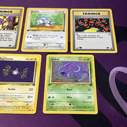 1st edition Pokemon TCG Vintage Lot Of 5 Cards team rocket NM-LP - Image 3