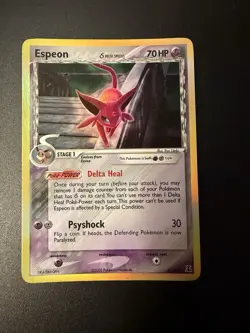 Espeon δ 4/113 Holo Pokemon Card Edizione Ex Delta Species English - Image 1