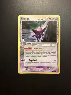 Espeon δ 4/113 Holo Pokemon Card Edizione Ex Delta Species English - Image 3