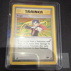 Pokemon TCG Gym Challenge Koga 19/132 Holo Trainer Card Wizards 2000 - Image 1