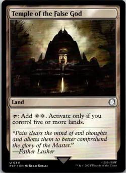 Magic the Gathering Temple of the False God Fallout Commander MTG Free Shipping! - Image 1