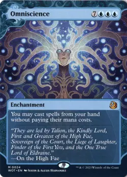 Omniscience NM/M* ENCHANTING TALES Wilds Of Eldraine 0024 mtg -UnltdCards - Image 1