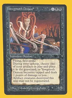 MTG YAWGMOTH DEMON Antiquities (OldManMTG 004-629) - Image 1