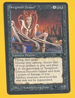 MTG YAWGMOTH DEMON Antiquities (OldManMTG 004-630) - Image 1