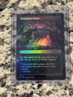 Overgrown Tomb (Borderless) Lorwyn Eclipsed Foil MTG - Image 2