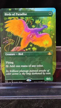 Birds of Paradise (Borderless) Dominaria Remastered Regular - Image 1