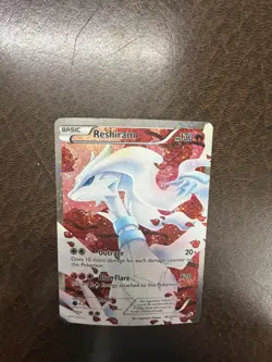 2013 Pokemon Black & White Legendary Treasures Reshiram Radiant Collection #RC22 - Image 2