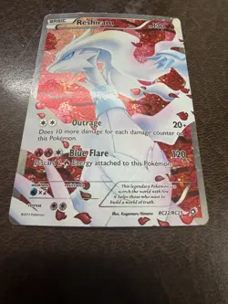 2013 Pokemon Black & White Legendary Treasures Reshiram Radiant Collection #RC22 - Image 3