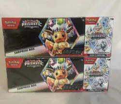 2 Pokemon Prismatic Evolutions Surprise Box And Booster Bundle Sealed SHIPS NOW - Image 1
