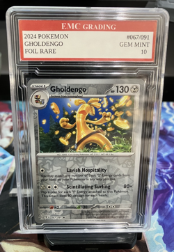 GHOLDENGO #067/091 FOIL Pokemon 2024 Card GRADED 10 MINT TCG CCG - Image 1