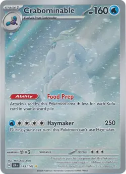 Crabominable - 149/142 Illustration Rare Stellar Crown Pokemon TCG - Image 1