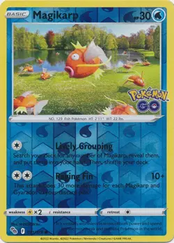 Reverse Holo Magikarp 021/078 Common Pokemon GO Pokemon TCG - Image 1