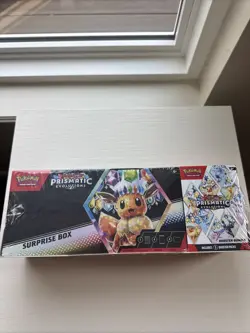 Sam’s Club Pokemon Prismatic Evolutions Surprise Box & Booster Bundle SEALED - Image 1