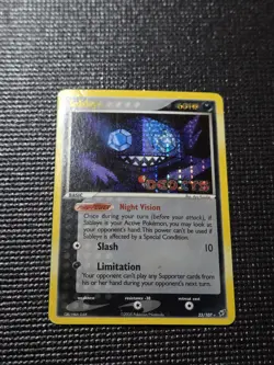 Sableye 23/107 2005 EX Deoxys Pokemon TCG Reverse Holo Rare Stamped - Image 2
