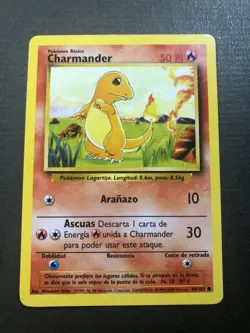 Pokemon [SPANISH] Charmander 46/102 Base Set Regular 2000 NM Nice! - Image 1