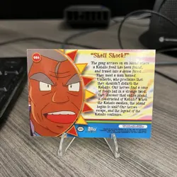 2000 Pokemon Topps TV Shell Shock OR6 Orange Islands Foil Blue Label - Image 2