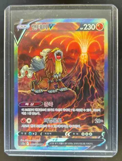 Pokemon Korean Vstar Universe Entei V Special Art Rare Full Art SAR #213/172 - Image 1