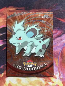 2000 Topps Chrome Pokemon Series 1 #30 Nidorina - Image 1