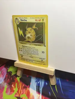 1999 Pokemon Fossil Raichu 14/62 Holo Vintage Near Mint - Image 4
