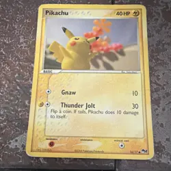 Pokemon TCG Pikachu POP Series 2 16/17 Basic 40 HP Common 2005 hp - Image 1