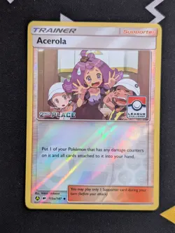 Acerola - 112a/147 - Pokemon Burning Shadows 2nd Place League Promo NM - Image 1