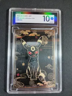 Pokemon Umbreon Non-TCG Fan-Art Comic Art Box Custom Slab Chinese US Seller - Image 1