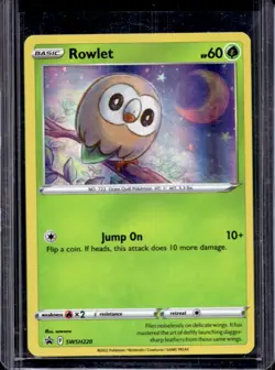 2019-2023 Pokemon SWSH Black Star Promos Rowlet #SWSH220 - Image 1