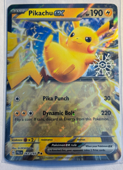 Pikachu ex (Holiday Calendar) 063/193 Sealed Promo Pokemon TCG NM Holo - Image 1