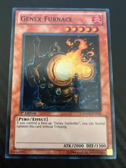 Yugioh Genex Furnace HA02-EN005 Super Rare 1st Edition NM - Image 1