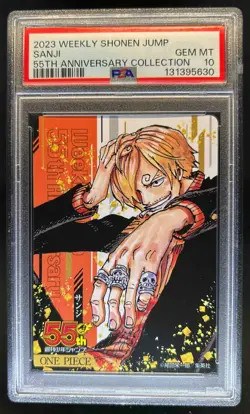 2023 One Piece Japanese Weekly Shonen Jump Sanji 55th Anniversary #NNO PSA 10 - Image 1