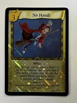 HARRY POTTER WOTC CHAMBER OF SECRETS TCG No Hands 39/140 FOIL HOLO LP - Image 1