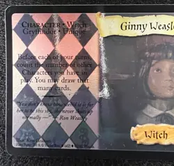 Ginny Weasley Harry Potter TCG 25/140 Chamber of Secrets Holo Foil Unplayed - LP - Image 4