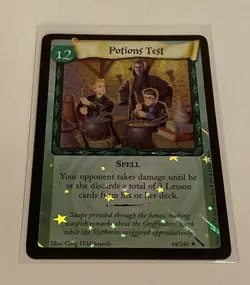 Harry Potter TCG Chamber of Secrets Holo Foil Potions Test NM - 44/140 Rare - Image 1