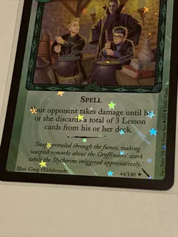 Harry Potter TCG Chamber of Secrets Holo Foil Potions Test NM - 44/140 Rare - Image 3