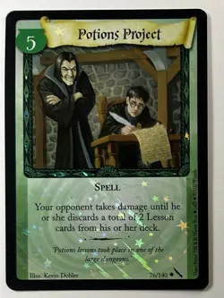 Harry Potter TCG Potions Project Holo Foil Chamber of Secrets 76/140 Unplayed - Image 1