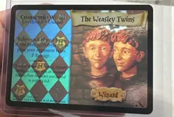 Harry Potter TCG WOTC Chamber of Secrets The Weasley Twins 53/140 Holo Foil LP - Image 3