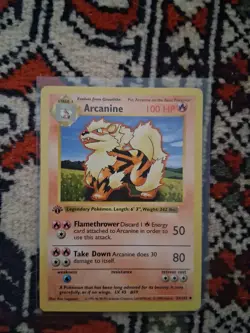 Pokemon TCG Arcanine 1st Edition Base Set Card 23/102 100 HP - Image 2