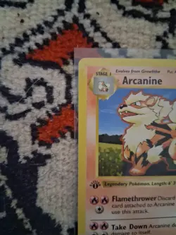 Pokemon TCG Arcanine 1st Edition Base Set Card 23/102 100 HP - Image 4