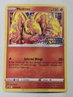 Pokemon TCG Moltres SWSH185 SWSH: Sword & Shield Promo Cards Holo - Image 1