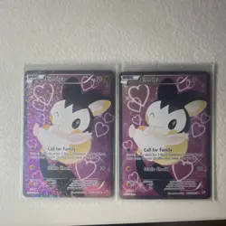 Pokemon Emolga Evolving Skies Foil & Regular Basic Card Lot - 2 English Cards - Image 1