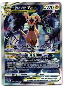 Zeraora VSTAR GG43/GG70 - Crown Zenith Galarian Gallery Pokemon TCG - M/LP Card - Image 1